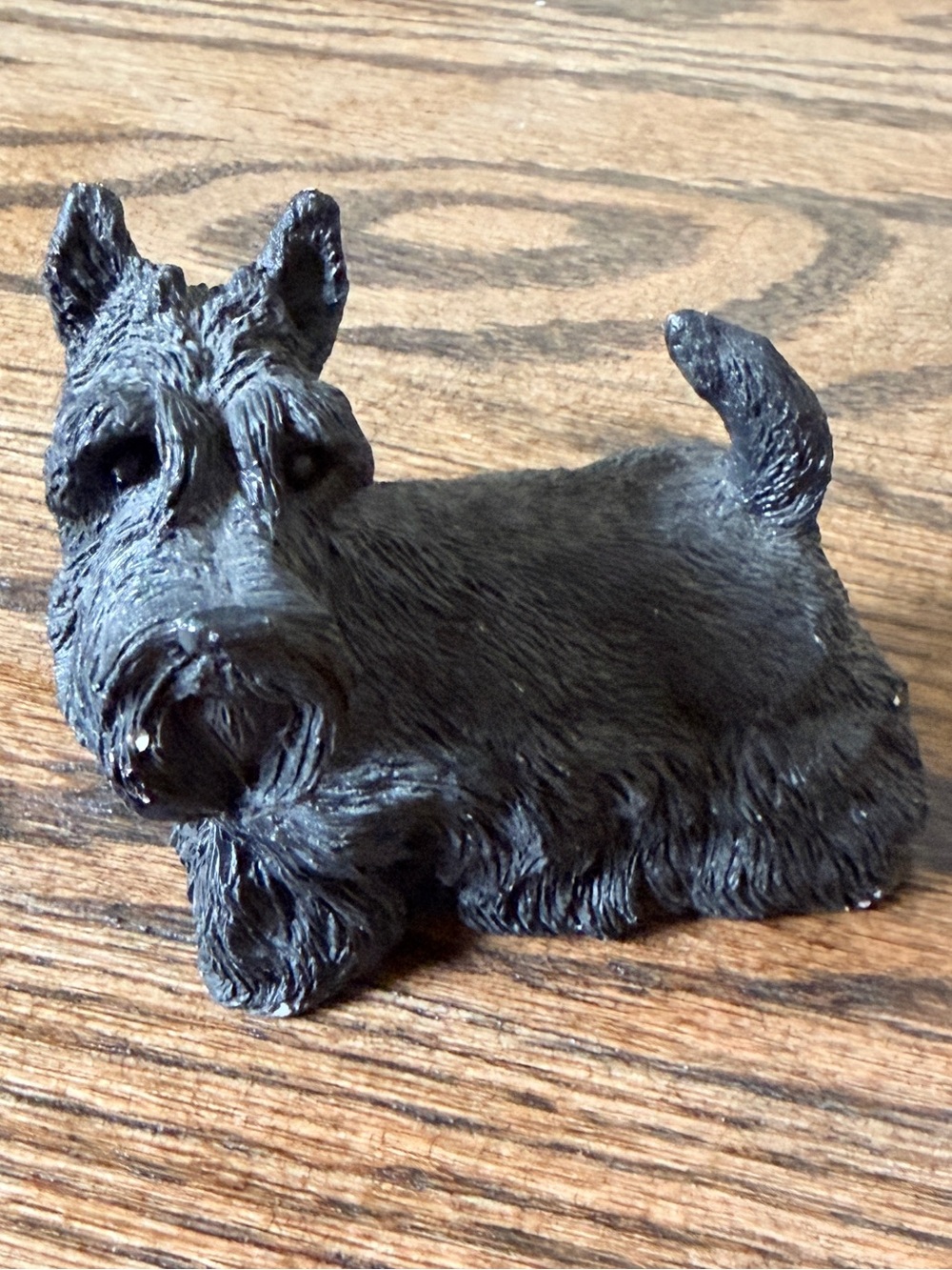 Black Scottish Terrier ceramic figurine Stone Critters SC474 Scottie Collectible